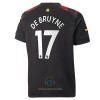 Maglia ufficiale Manchester City De Bruyne 17 Trasferta 2022-23 per Uomo